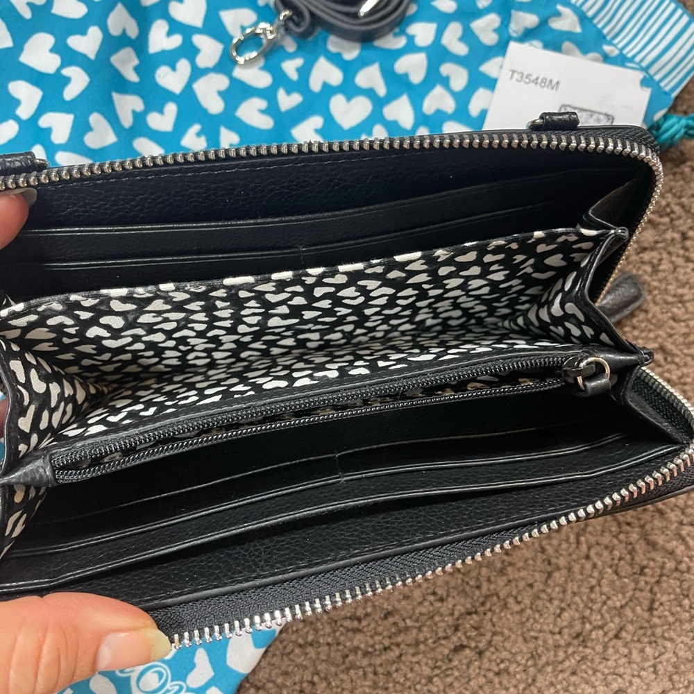 Brighton wallet with strap